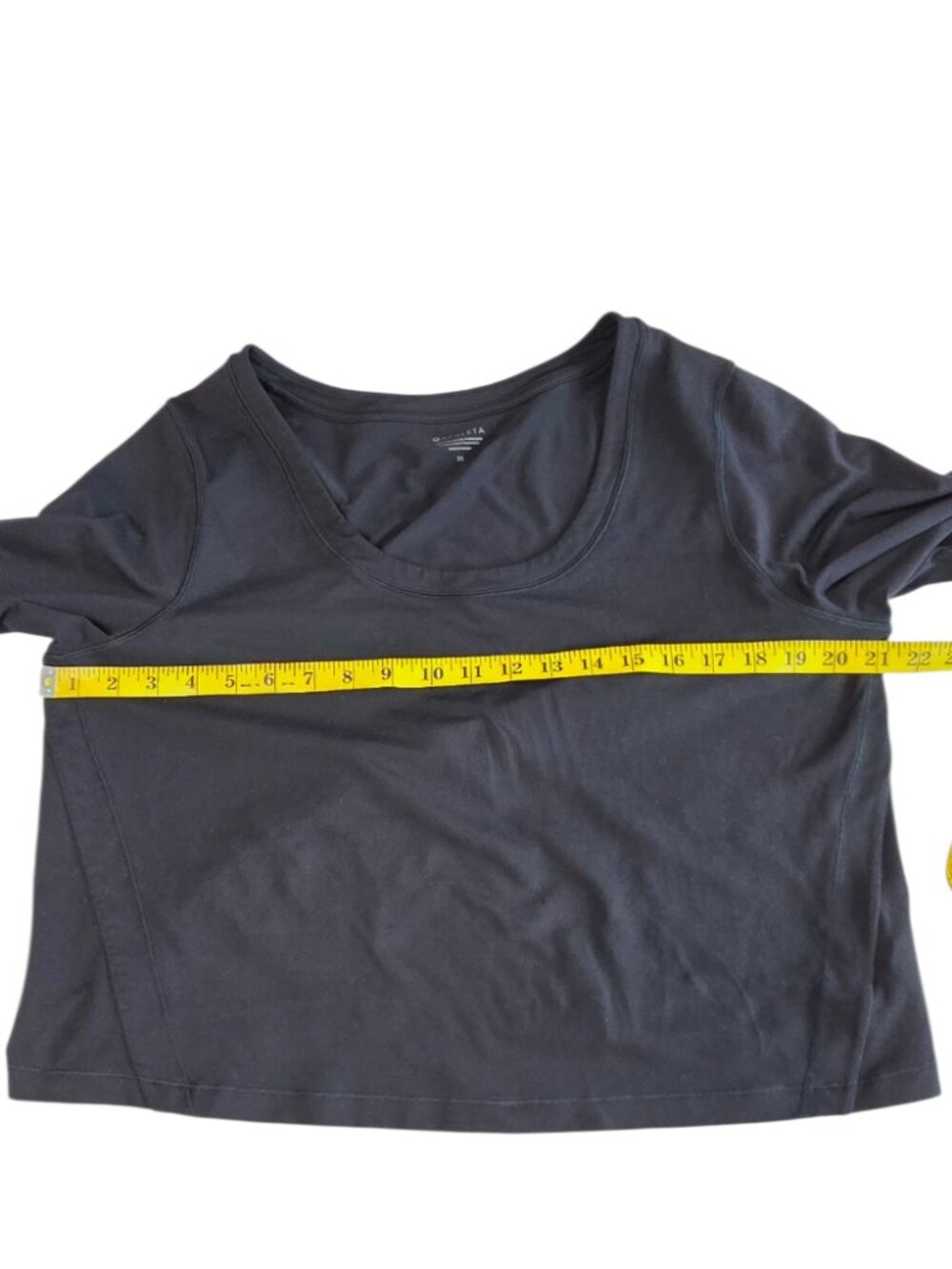 Athleta Shanti Top, Long Sleeve, Cropped, Black, Pullover, Soft, Athletic, 2X - Picture 4 of 10